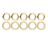 DIAO79NI 5Pcs Pro M9 Guitar Toggle Switch Nuts for Metric Les Paul/Box Style Pickup Selector (Gold)