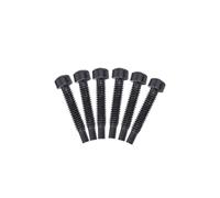 DIAO79NI 6Pcs M3×21mm Fine Thread Dual Coil Humbucker Pickups Pole Screws Set Electric Guitar Accessories (Black)