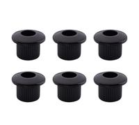 DIAO79NI 6Pcs Pro 6mm to 10mm Vintage to Modern Sized Guitar Tuner Conversion Bushings Tuning Pegs Adapter Ferrules (Black)