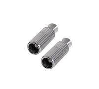 DIAO79NI Double Locking Tremolo Bridge Studs & Anchors, Heavy-Duty Iron Alloy Replacement Parts for Floyd Rose, 2-Pack (Chrome)