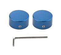 DIAO79NI Footswitch Topper Guitar Metal Pedal Button Caps with 1 Hex Wench Increasing Accuracy,Comfort for Common Switches diameter of 3/8"| BUTTONS V1 2Pcs, Blue