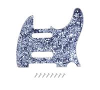 DIAO79NI Pro 8 Holes SS Guitar Tele Pickguard for USA/Mexico Fender Deluxe Nashville Telecaster Electric Guitar, Gray Pearl, 4ply.