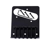 DIAO79NI TL 6-Saddle Top Loader Vintage Bridge for Fender Squier Tele Telecaster Electric Guitar (Black)