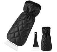 DIAOCARE Ice Scraper mitten for Windscreen, Snow Removal with Antifreeze Glove will Scrape Pesky Frost and Ice from Windscreens with Ease, Snow Squeegee ultra-light car window de-icer tool