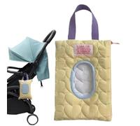 Diaper and Wipes Holder, Quilted Travel Dispenser Bag, Portable Wet Wipe Container with Soft Padded Design, Care with Easy Access Structure, On The Go Storage Case for Stroller Car Use