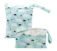 Diaper Bag 2 Pieces Folding Waterproof Nursery Organizer