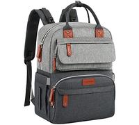 Diaper Bag Backpack, Mix Grey, L, Backpack