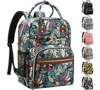 Diaper Bag Backpack Tote for Women Large Capacity, Baby Bag with Insulated Pockets Multifunctional Diaper Bags, Colorful Leaves, 11.5"L x 6.0"W x 16.0"H, Standard