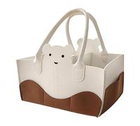 Diaper Bag, Diaper Bag for Babies, Diaper Bag Organiser, Felt Diaper Bag, Large Capacity Diaper Bag for Travel to Hospital and End, brown, Fare riferimento alla descrizione, See description