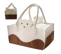 Diaper Bag, Diaper Bag - Maternity Changing Bags,Baby Room Container,Portable Changing Basket Nappy Organizer for Car Diaper and Wipes, brown, riferimento alla descrizione, Please refer to