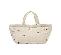 Diaper Bag Embroidery Pattern Mom Large Capacity Cosmetic Storage for Women Pram Pushchair Hanging Handbag Stylish