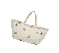 Diaper Bag Embroidery Pattern Mom Large Capacity Cosmetic Storage for Women Pram Pushchair Hanging Handbag Fashionable Diaper