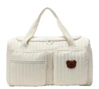 Diaper Bag，Maternity bagBag Large Capacity Teddy Bear Pattern Cute Duffle Bag Portable & Lightweight for Hospital and Weekender Travel (1)