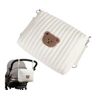 Diaper Bag Organizer - Bear Design Foldable Tote Bag, Lightweight Car Diaper Change Organizer | Nappy Basket | Travel Storage For Bottle Kids Mom Dad Maternity Hospital Everyday Packng