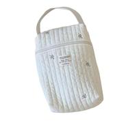 Diaper Bag Organizer - Cotton Cloth Zipper Pouches | Multifunctional Travel Diaper Storage Bag | Lightweight Quilted Organizer for Parties Picnics Outdoors and Daily Use