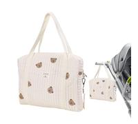 Diaper Bag Tote - Baby Diaper Bag | Baby Nappy Changing Tote, Soft Cotton Embroidery, Large Capacity Embroidery Multi-Function Travel Work