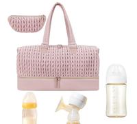 Diaper Bag Tote Diaper Bag - Travel Mummy Bag | Diaper Organizer Bag with Insulated Pocket, Diaper Storage Bag, Waterproof Diaper Bag for Changing Table, Pink, Se référer à la description