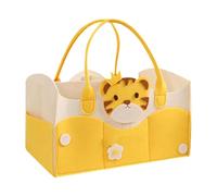 Diaper Bag - Tote Organizer | Large Travel Ready Storage, Multifunction Care Carryall, Divided Compartments Design, Lightweight Felt Mommy Accessory, Holder For Daily Outing Us, tiger, Refer to