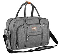 Diaper Bag Tote, WELAVILA Large Convertible Baby Bags with Changing Pad & Insulated Pockets for Mom & Dad, Unisex Multifunction Travel Diaper Tote (Dark Gray)