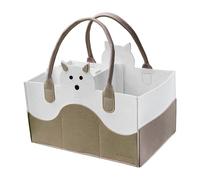 Diaper Bag - Verrtbaudet Diaper Bag for Pregnant Women, Felt Diaper Bag, Mummy Bag | Felt Changing Mat Storage Bag, Large Mom Bag for Travel, B.khaki, Fare riferimento alla descrizione, Please refer