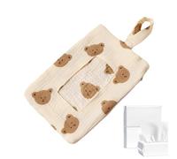 Diaper Bag Wipes Pouch, Refillable Travel Holder, Portable Lanyard Case with Easy Access, Travel Organizer, Nursery Wipe Container with Convenient Look, Outdoor Bathroom Accessory for Home