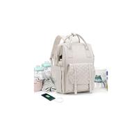 Diaper Bags Backpack for Mom Dad Baby Care Bag Maternity Nappy Baby Bags for Boys Gril, A-off White, L, Casual