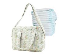 Diaper Bags Quilted Cotton Blend Tote Organizer Caddy Pouch