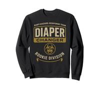 Diaper Changer Rookie Dad First Time Daddy Nappy Response Sweatshirt