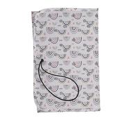 Diaper Changing Pad,Diaper Changing Baby Mat, Diaper Table Mat Cover,Rainbow Pattern Waterproof Portable Multifunctional Nylon Baby Changing Mat White