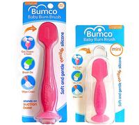 Diaper Cream Spatula + Mini Baby Bum Brush for Baby Butt Cream - Diaper Cream Applicator Set, Butt Spatula Baby Necessities, Bumco Diaper Cream Brush with Case, Pink