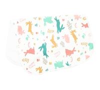 Diaper Cushion Waterproof Cotton Foldable Cartoon Mat | Double Sided Usable, Portable Size for Home, Car Seat and Cart, Bright Colours