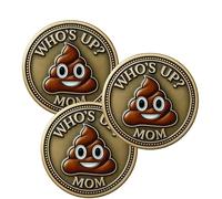 Diaper Duty Coin - “Who's Up?”, Double Sided Flip Coin to Decide Diaper, Humorous Double-Sided Challenge Coins, Let the Coins Decide Who changes the Next Napkin (3pcs)