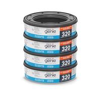 Diaper Genie Essentials Round Refill Pack of 4 | Holds Up to 1280 Newborn Diapers | Features Unscented Continuous Film | Compatible with Diaper Genie Complete and Expressions Pails