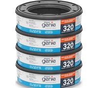 Diaper Genie Essentials Round Refill Pack of 4 | Holds Up to 1280 Newborn Diapers | Features Unscented Continuous Film | Compatible with Diaper Genie Complete and Expressions Pails