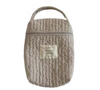 Diaper Organizer for Changing Table - Cotton Diaper Caddy, Quilted Dper Bag, Soft Multi-Purpose Organizer | for nursery room crib dresser stroller travel home hospital pacifi