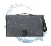 Diaper Purse Large Capacity Waterproof Storage Bags | Diaper Pouch With Changing Station Changing Stations Stroller Hooks for Travel Walking Everyday Beach Short Trips Family (Dark Gray)