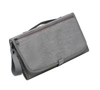 Diaper Purse Large Capacity Waterproof Storage Bags | Diaper Pouch With Changing Station Changing Stations Stroller Hooks for Travel Walking Everyday Beach Short Trips Family (Light Gray)