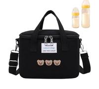 Diaper Tote Bag - Travel Diaper Tote Cute Nappy Bag | Large Capacity Storage Bags with Insulation Layer Compartment | Adjustable for Girls Boys Outdoor Use Baby Care Organization