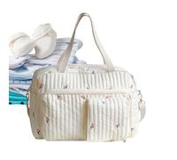 Diaper Tote,Flower Pattern Weekender Shoulder Tote,Duffle Bag - For Travel Work Gym School Hospital Vacation -Beach Park Shopping Picnic- Camping