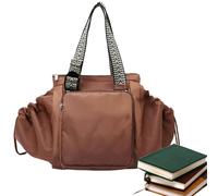 Diaper Tote for Women, Yoga Organizer Duffel Bag with Multiple Compartments, Large Capacity Women Daypack for Teachers, Students, Nurses, Sisters, Friends, Brown, 説明を参照してください