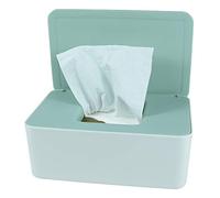 Diaper Wipes Dispenser, Tissue Storage Box Case, Wet Wipe Dispenser Holder with Lid for Home, Office, Cars (Green)