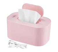Diaper Wipes Warmer | Portable Warmer with USB and LED Display, Case for Wipes with Adjustable Temperature, for Living Room Travel Nursery Outdoor Night