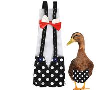 Diapers for Ducks - Pet Chicken Diaper - Reusable Duckling Diapers, Adjustable Pet Diaper with Bow Tie Poultry Nappies for Duck, Chicken