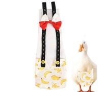 Diapers for Ducks, Reusable Duck Diaper, Reusable Duckling Diapers, Adjustable Pet Diaper with Bow Tie Poultry Nappies for Duck, Chicken