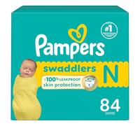 Diapers Newborn/Size 0 (< 10 lb), 84 Count - Pampers Swaddlers Disposable Baby Diapers, Super Pack