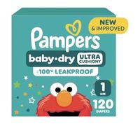 Diapers Newborn/Size 1 (8-14 lb), 120 Count - Pampers Baby Dry Disposable Baby Diapers, Super Pack
