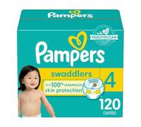 Diapers Size 4, 120 Count - Pampers Swaddlers Disposable Baby Diapers, Enormous Pack