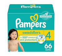 Diapers Size 4, 66 Count - Pampers Swaddlers Disposable Baby Diapers, Super Pack