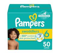 Diapers Size 6, Pampers Swaddlers Disposable Baby Diapers, Super Pack, 50 Count