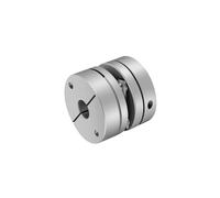 Diaphragm Coupling 1PC Aluminum Alloy Single Diaphragm Coupling Elastic Joint Ball Screw Step servo Motor Encoder Computer(6x10)